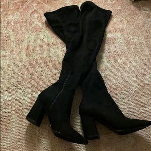 Steve Madden thigh high suede boots